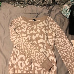 Express cheetah sweater